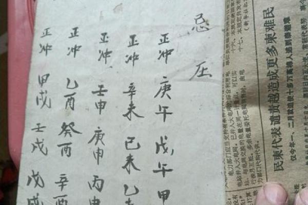 红纸生辰八字格式图片解析与应用技巧