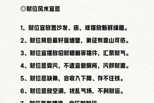 家居风水财位的六大关键要素