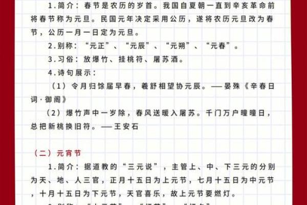 全面了解中国各大传统节日