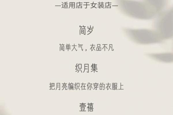 如何为女装店铺取个吸引顾客的独特名字
