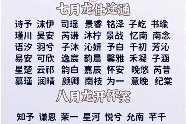 属龙男孩名字大全与命名技巧