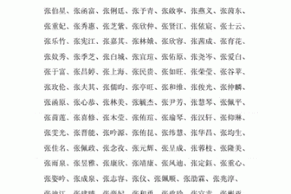 张姓取名技巧与创意建议