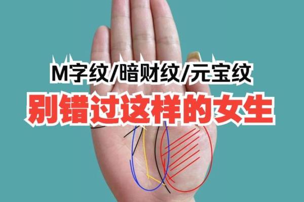 元宝纹手相特征与含义：命运之路的指引