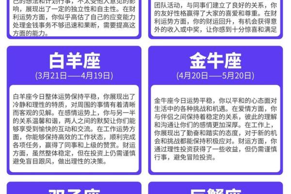 从星座到命理 今日运势全方位分析