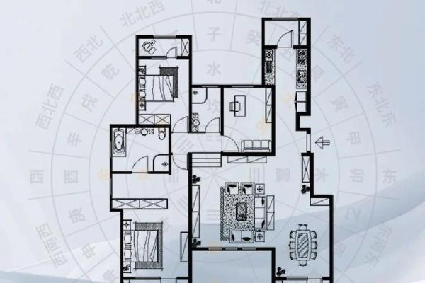 家居风水布局图让你家运旺盛