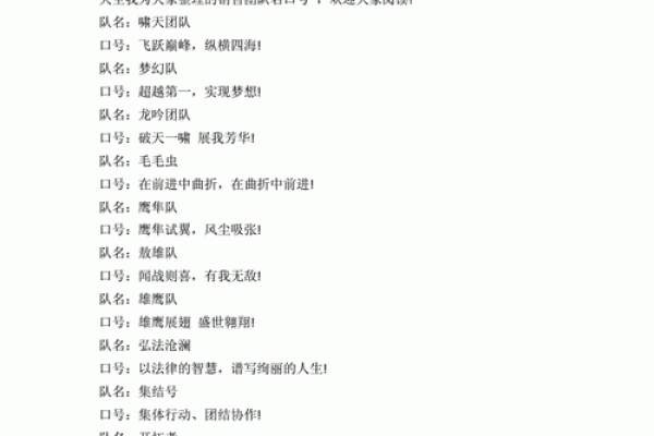 公司小组团队命名创意大全 让你的团队名字与众不同