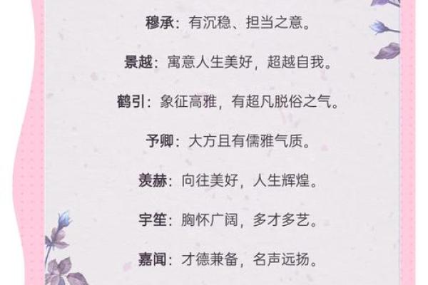 如何挑选一个既独特又好听的名字