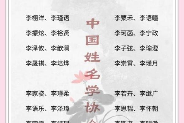 李氏男宝宝名字精选