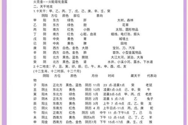 年干地支与五行八字的关系探讨