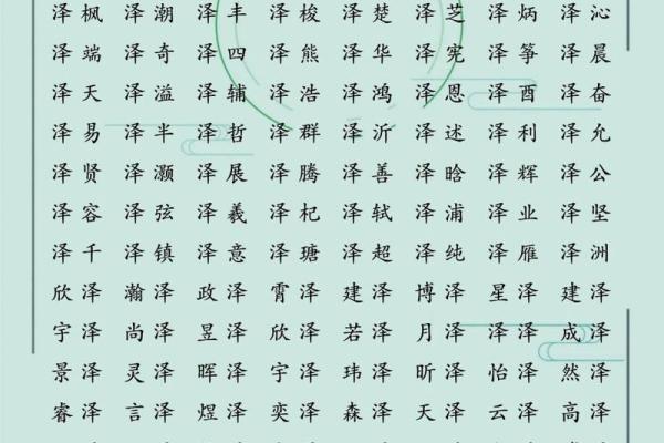 带有泽字的宝宝名字精选