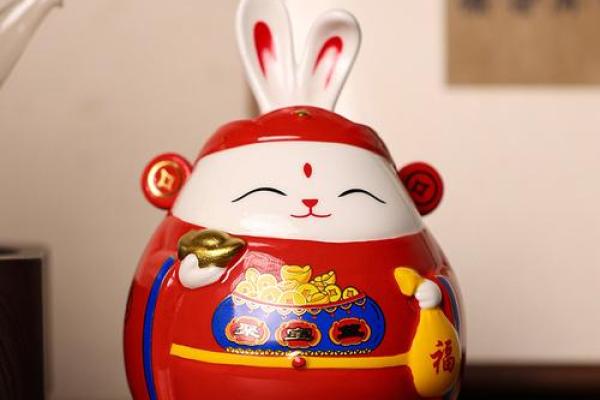 陶瓷兔子摆设，招财旺运风水神物