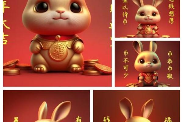陶瓷兔子摆设，招财旺运风水神物