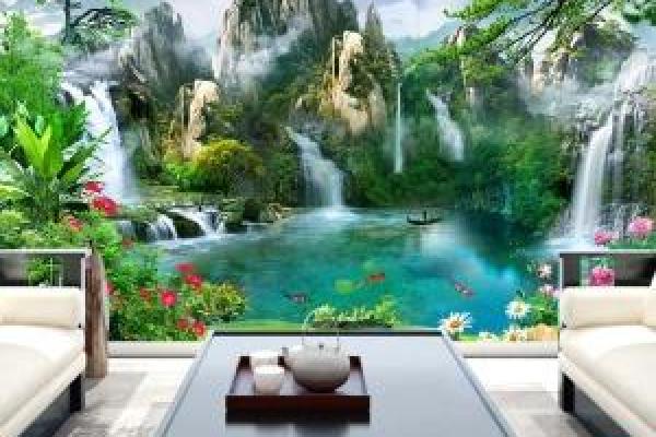 风水大师亲绘招财画，墙纸装饰新潮流