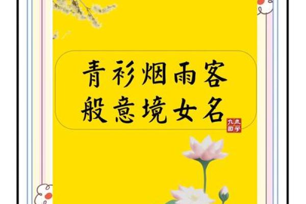 意境深远，诗意盎然的女宝宝名字推荐