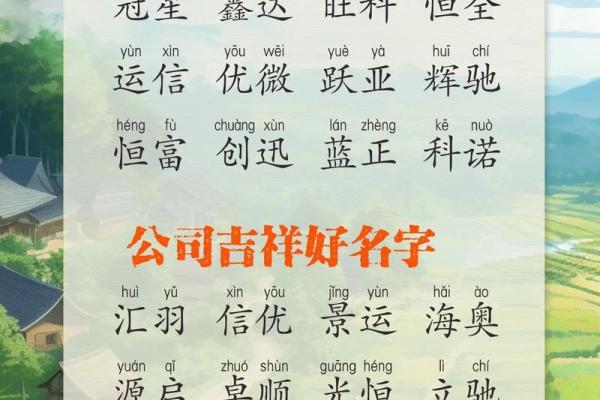 公司起名常用字汇总与选择技巧