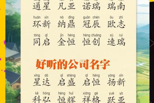 公司起名大全四字免费推荐 创业者必备灵感来源