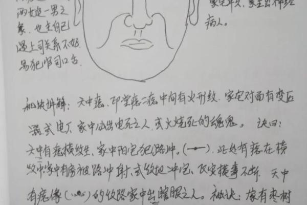 许负相法揭秘：面痣图解让你看透人心