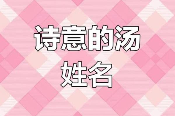汤姓女宝宝名字精选