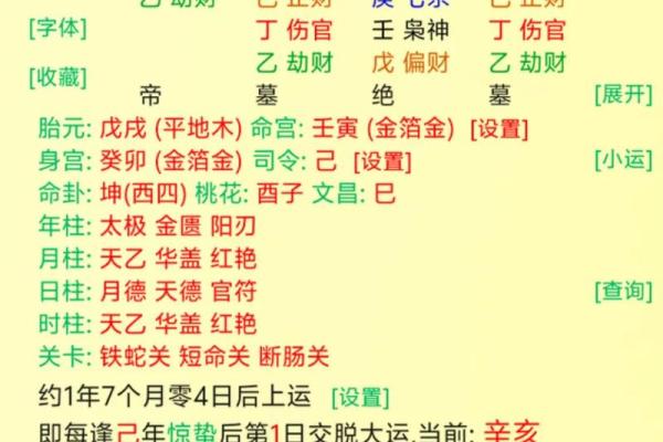 伤官在生辰八字中的影响与解读