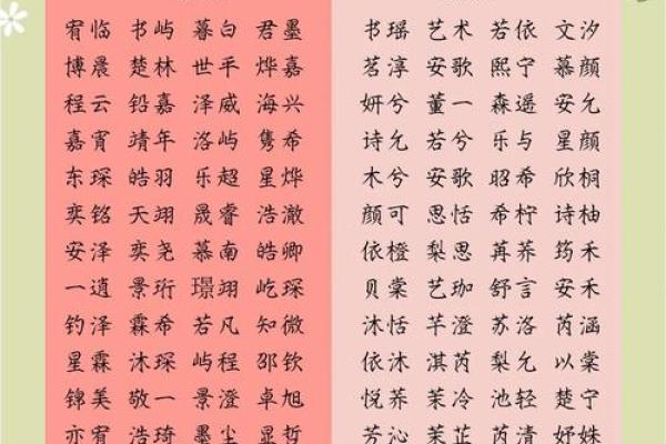 命名艺术：如何为宝宝起一个响亮且有寓意的名字