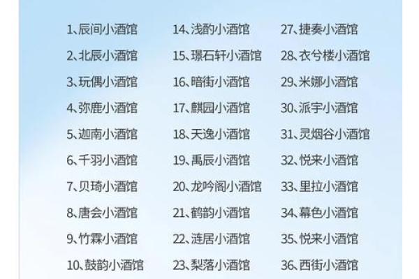 餐饮娱乐有限公司创意命名指南