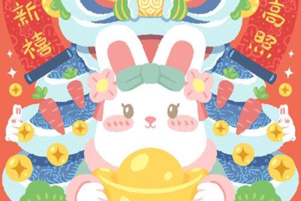 瑞兔送福过大年，欢声笑语贺新春