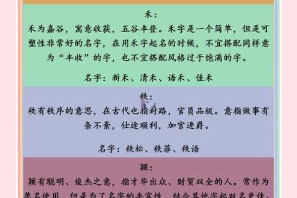 了解禾字五行属性对命理的影响