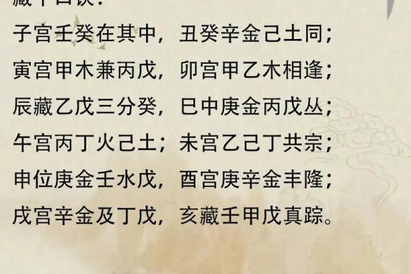 如何通过地支藏干解读八字命理