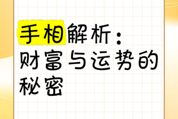 掌中运势，一探手相理财秘籍