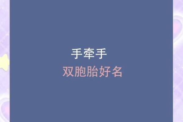 双胞胎名字的创意与选择技巧