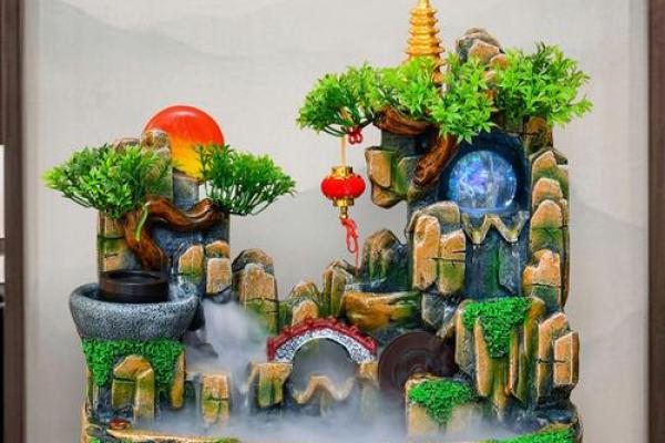 风水宝地必备：神秘水车摆设，财运亨通，人气爆棚