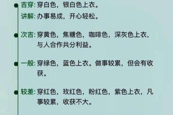 根据五行学说挑选今日穿搭颜色