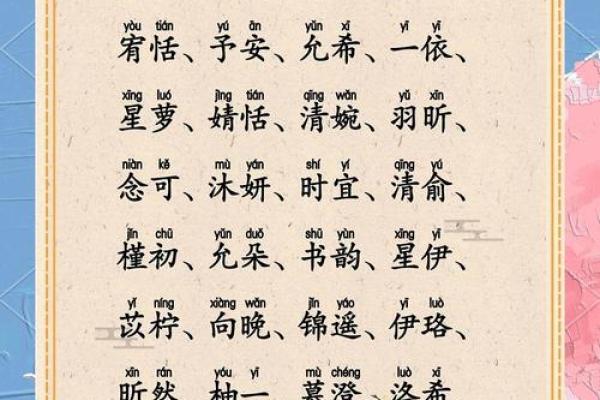 麦香盈怀，婉约动人女宝宝名字精选