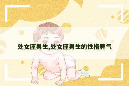 处女座男生,处女座男生的性格脾气