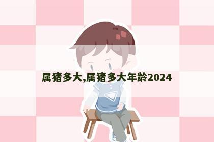 属猪多大,属猪多大年龄2024