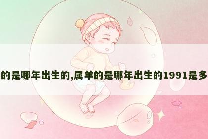 属羊的是哪年出生的,属羊的是哪年出生的1991是多少岁