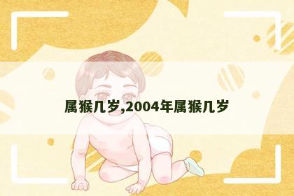 属猴几岁,2004年属猴几岁