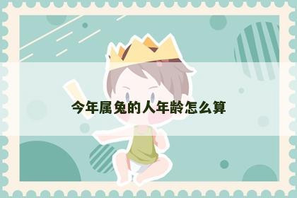 今年属兔的人年龄怎么算