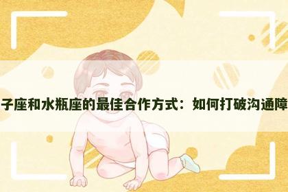 狮子座和水瓶座的最佳合作方式：如何打破沟通障碍