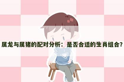 属龙与属猪的配对分析：是否合适的生肖组合？