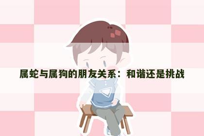属蛇与属狗的朋友关系：和谐还是挑战