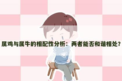 属鸡与属牛的相配性分析：两者能否和谐相处？