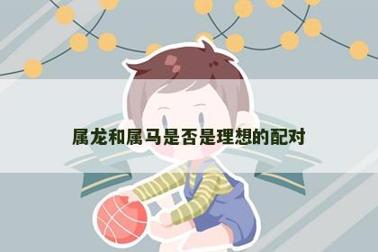 属龙和属马是否是理想的配对