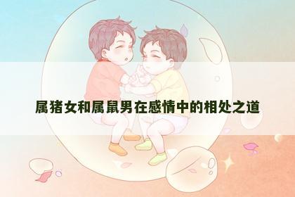 属猪女和属鼠男在感情中的相处之道