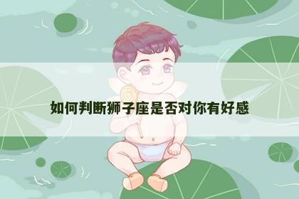 如何判断狮子座是否对你有好感