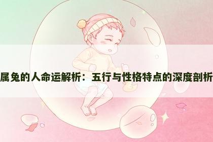 属兔的人命运解析：五行与性格特点的深度剖析