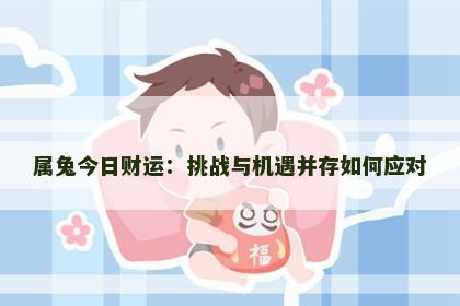 属兔今日财运：挑战与机遇并存如何应对