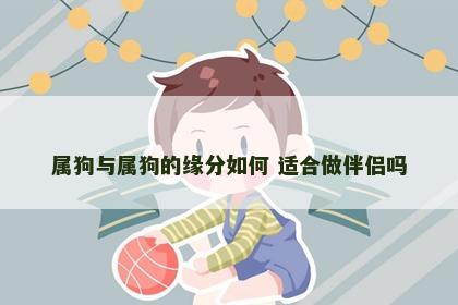 属狗与属狗的缘分如何 适合做伴侣吗