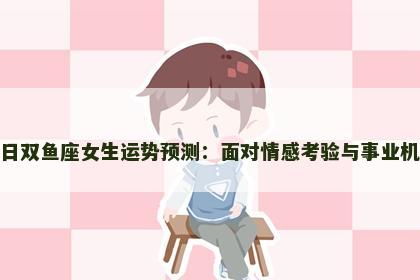 今日双鱼座女生运势预测：面对情感考验与事业机会