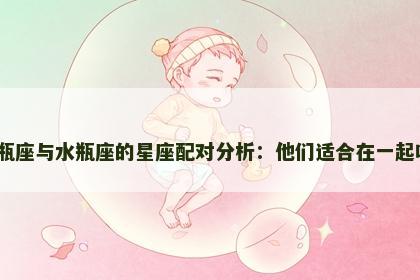 水瓶座与水瓶座的星座配对分析：他们适合在一起吗？